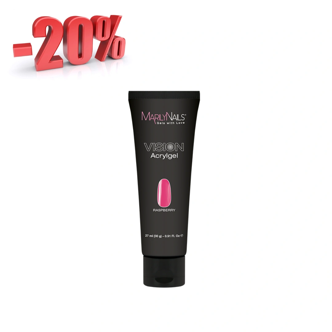 MarilyNails Vision Acrylgel - Raspberry - 27ml (30g) főképe